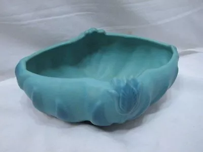 Vintage Art Pottery Van Briggle Tulip Planter Bowl Vase Colo Spgs Turquoise Blue • $149.99