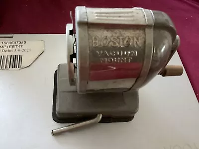 Vintage BOSTON Vacuum Mount 8 Hole Mechanical Pencil Sharpener • $1