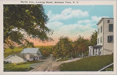 Postcard Myrtle Ave Looking North Mahopac Falls NY  • $20