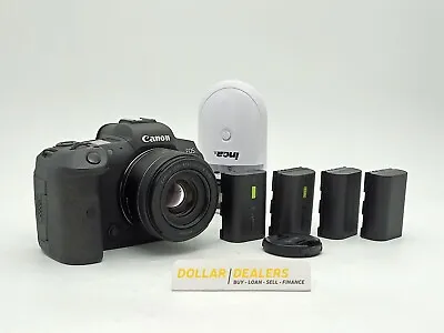 Canon EOS R5 45MP Mirrorless Digital Camera W/ RF 50mm F1.8 STM Lens 4 Batts + • $4250