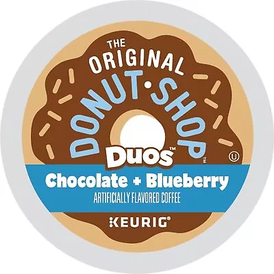 The Original Donut Shop DUOS CHOCOLATE BLUEBERRY Keurig K-Cups 12 Pods • $15.19