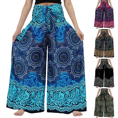 $27.52 • Buy Casual Loose Pants For Women Plus Size Vintage Print Boho Harem Yoga Stretchy