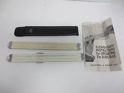 Lot Vtg Slide Rule Pickett 27 1000 Nice / K&E Case N4058W / Pickett 1000 AS-IS • $15