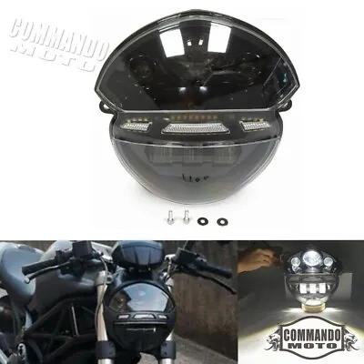 Motorcycle LED Headlight & DRL For Ducati Monster 695 696 795 796 1100 1100S EVO • $261.09
