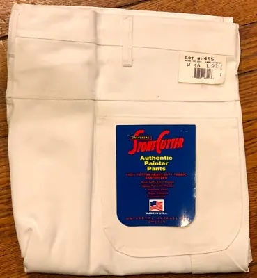 Men Size 46X31 New Vintage Universal Stone Cutters White Painter USA Made Pants • $19.99