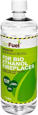 EKOFUEL 1 Litre Premium Bioethanol Fuel – Bio Ethanol Liquid Fuel For Fires | | • £10.46
