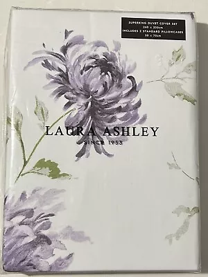 Laura Ashley SuperKing Size Duvet Cover Set With Two Pillowcases • £75