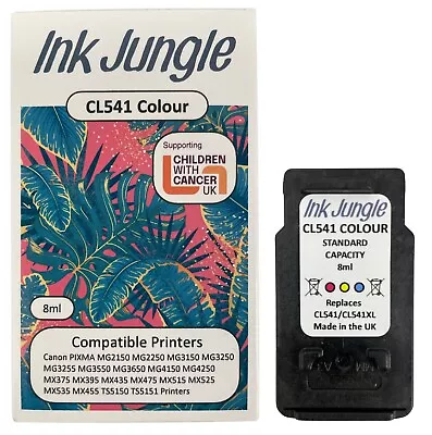 CL541 Colour Refilled Ink Cartridge For Canon PIXMA MG4150 Inkjet Printer • £14.75
