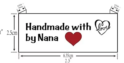 Handmade With Love By Nana Sewing Labels • £4.99