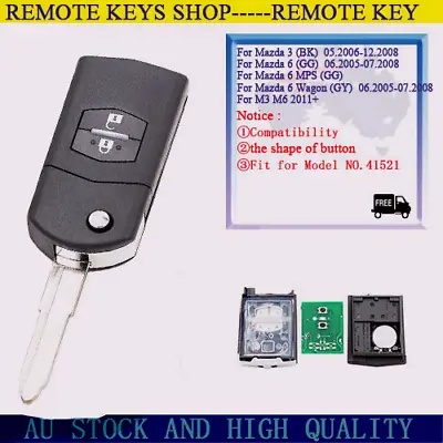 Remote Car Key Fob For Mazda MPS 3 6 M3 M6 2005 2007 2008 Visteon Model:41521  • $38.60