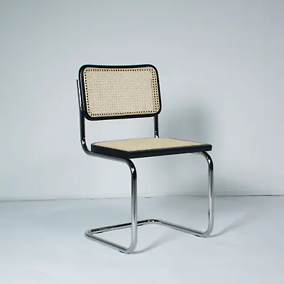 New Production Cesca Chair Marcel Breuer Made In Italy / Bauhaus Design / Black • £194.62