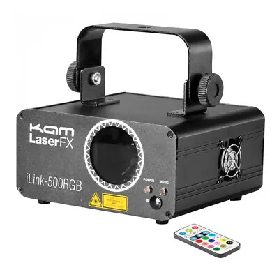 Kam ILink 500RGB Red Green Blue Laser Lighting Effect 500mW Inc IR Remote • £205.50