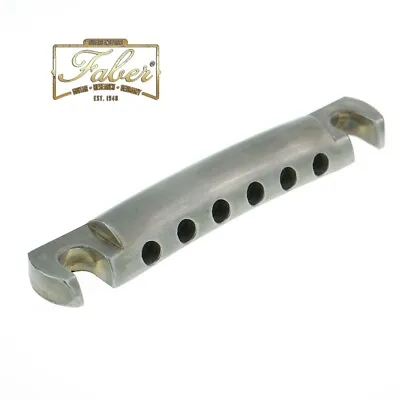 Faber TP59NA TP-59-NA Tailpiece Vintage Spec Aluminum Stop Nickel Aged 3010-2 • $43.28