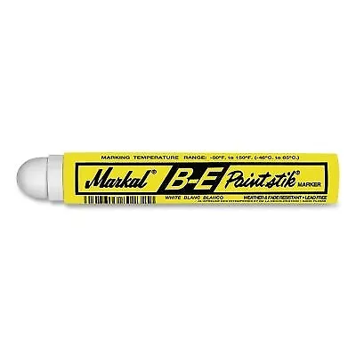 B-E Paintstik Marker 11/16 In X 4.75 In L White LA-CO Industries Inc  80620 • $25.82