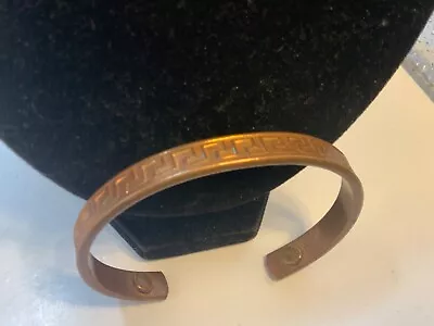 Vintage Solid Copper Cuff Bracelet With Magnets Southwestern Design • $14.99