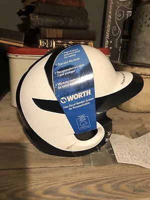 Worth Liberty (WLBHJR) Softball Batting Helmet-White/Black 6 1/4 - 6 7/8 New • $14.99