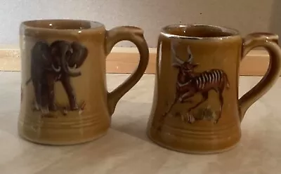 Two Miniature Wade Tankards Featuring Animals  Very Rare. • £12.50