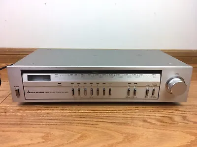MITSUBISHI DA-F640E FM/AM Stereo Tuner Silver 1984 JAPAN VINTAGE  • $43.42