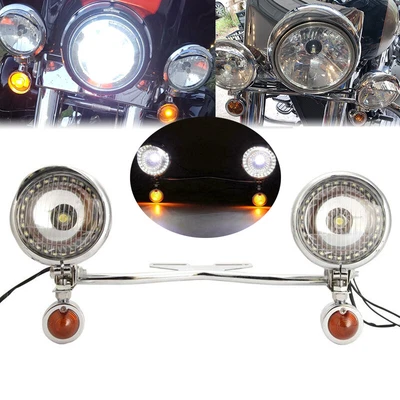 $95.99 • Buy Passing Turn Signals Light Bar For Yamaha V Star 650 950 1100 1300 XVS Custom