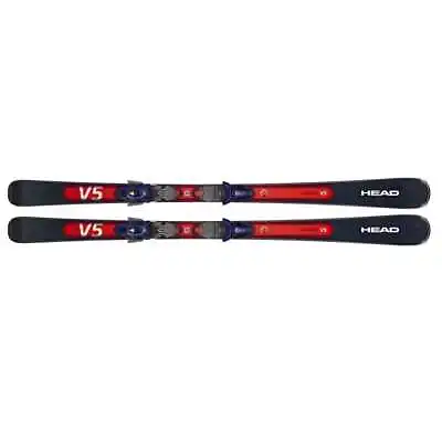 HEAD Shape E.V5 Dark Blue/Red Performance Skis With PR 10 GW Promo Bindings • $349