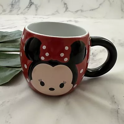 Disney Store Minnie Mouse Oversize Coffee Mug Red White Polka Dot Cute Cup • $19.99