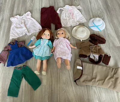 Vintage 1980s Fisher Price My Friend Dolls LOT Becky  And Mandy W/ Clothes • $59.99