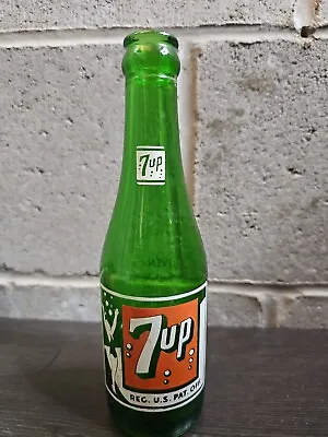 Vintage ACL 7 Up Soda Pop Bottle From Lincoln Nebraska W/ Swimsuit Girl. • $10