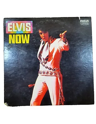 Vintage 1972 ELVIS NOW 12  LP Record RCA Records Preowned • $14.99