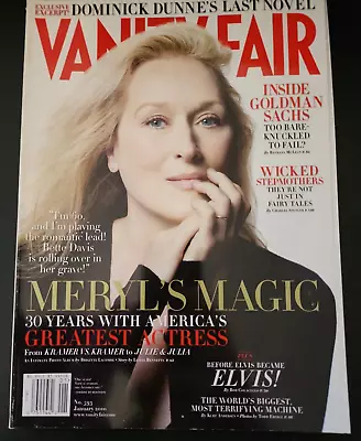 VANITY FAIR Magazine January 2010 Meryl STREEP Elvis PRESLEY No Label B34:1271 • $5.56
