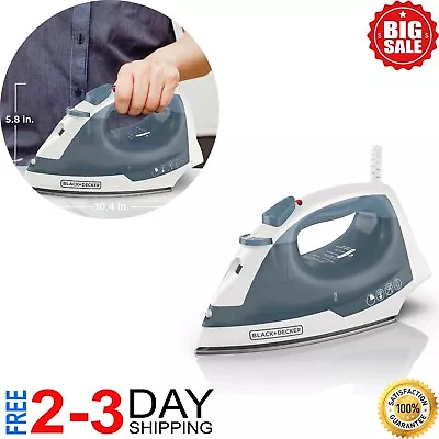 Professional Steam Iron Clothes Nonstick With Compact Garment Portable Anti-Drip • $23.99