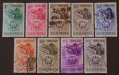 9 Used Air Post Stamps From 1953-1954 Venezuela • $1