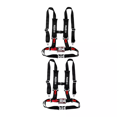 2  4-Point Harness Racing Harness Quick Release Seat Belt For Universal Seats X2 • $88