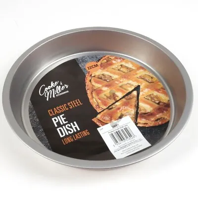 8  NON-STICK BAKING TINS Cake Pastry Pizza Pie Tart Quiche Oven Baking Dish Pan • £6.10