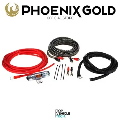 £249.99 • Buy 2700 Watt Amp Wiring Kit Pure Ofc 0awg Premium Phoenix Gold Zrk50 High Flex