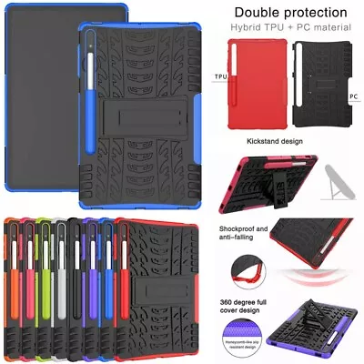 For Samsung Galaxy Tab S8 S7 FE Plus Tablet Case Heavy Duty Rugged Stand Cover • $19.89