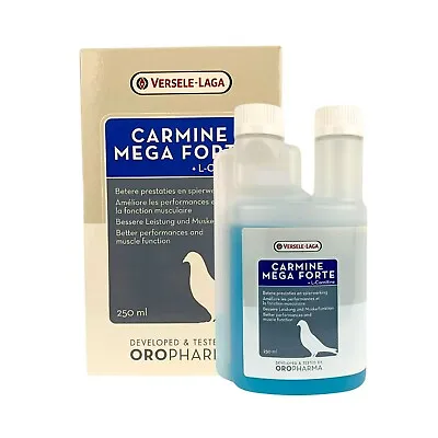 Carmine Mega Forte + L-Carnitine For Birds & Pigeons Vitamins (250ML) • $28.36