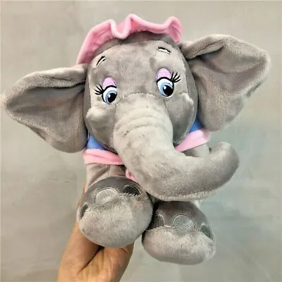 Disney MRS JUMBO The Elephant Dumbo's Mom 14in Grey Pink Soft Plush • $24.99
