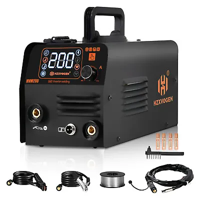 110V 200A Portable Gasless Stick 2 In1 MIG Welding Machine Flux Core Wire Welder • $80.99