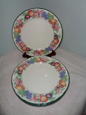 4 EPOCH NORITAKE Market Day Dinner Plates • $39.99