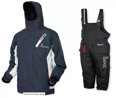 Imax ARX-20 Thermo Jacket & B&Brace Blue/White Sea Fishing XL Size Only • £109.95
