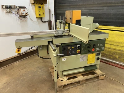 SCM T130 Spindle Moulder Sliding Tenon Table Power Feed  7.5KW Motor. • £5250