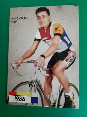 1986 ROY KNICKMAN Team LA VIE CLAIRE WONDER CYCLING CARD • $4.24