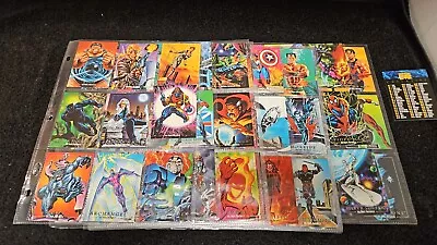 1992 Skybox Marvel Masterpieces Complete Base Set #1-100 See Scans For Grade • $69.99