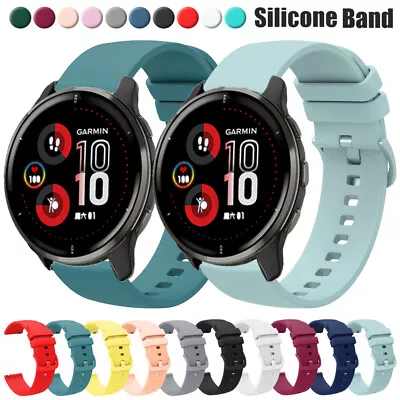 Silicone Watch Band For Garmin Venu 2S 2 Plus/Vivoactive 4S 4 3 Music Soft Strap • $4.77