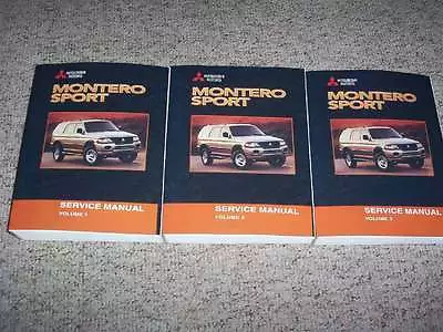 2002 Mitsubishi Montero Sport Shop Service Repair Manual ES LS XLS LTD 3.0L 3.5L • $237.30