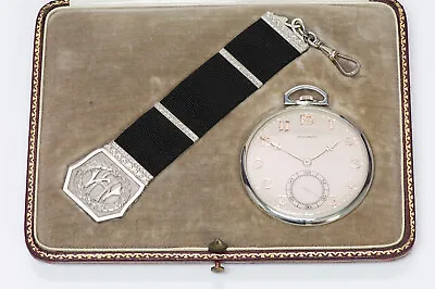 Vintage Movado Platinum Pocket Watch Fob • $9500