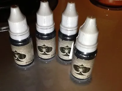 $12 • Buy Four Bottles Of Ace Of Spades, Black Tattoo Ink, 1/2 Ounce, Wholesale