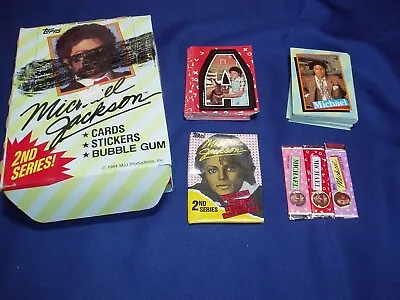 Michael Jackson Series 2 Topps 1984 Stickers/Trading Card Sets 66 Cards & Box • $19.75