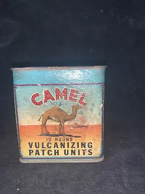 1946 Camel 10 Oblong Vulcanizing Patches Board/Tin H.B. Egan Manufacturing Co. • $25