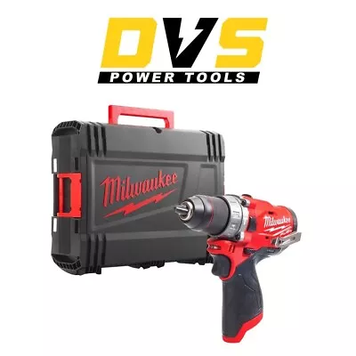 Milwaukee M12FPD2-0X 12V Fuel Brushless Combi Drill With Case • £144.95